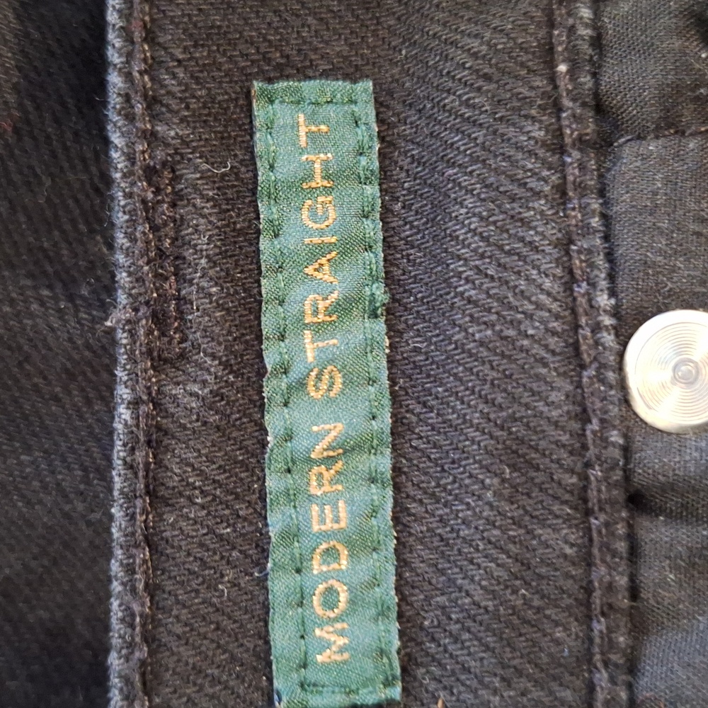 Ralph Lauren Women's Black Modern Straight Leg Jeans Sz 10 *W - Picture 7 of 7